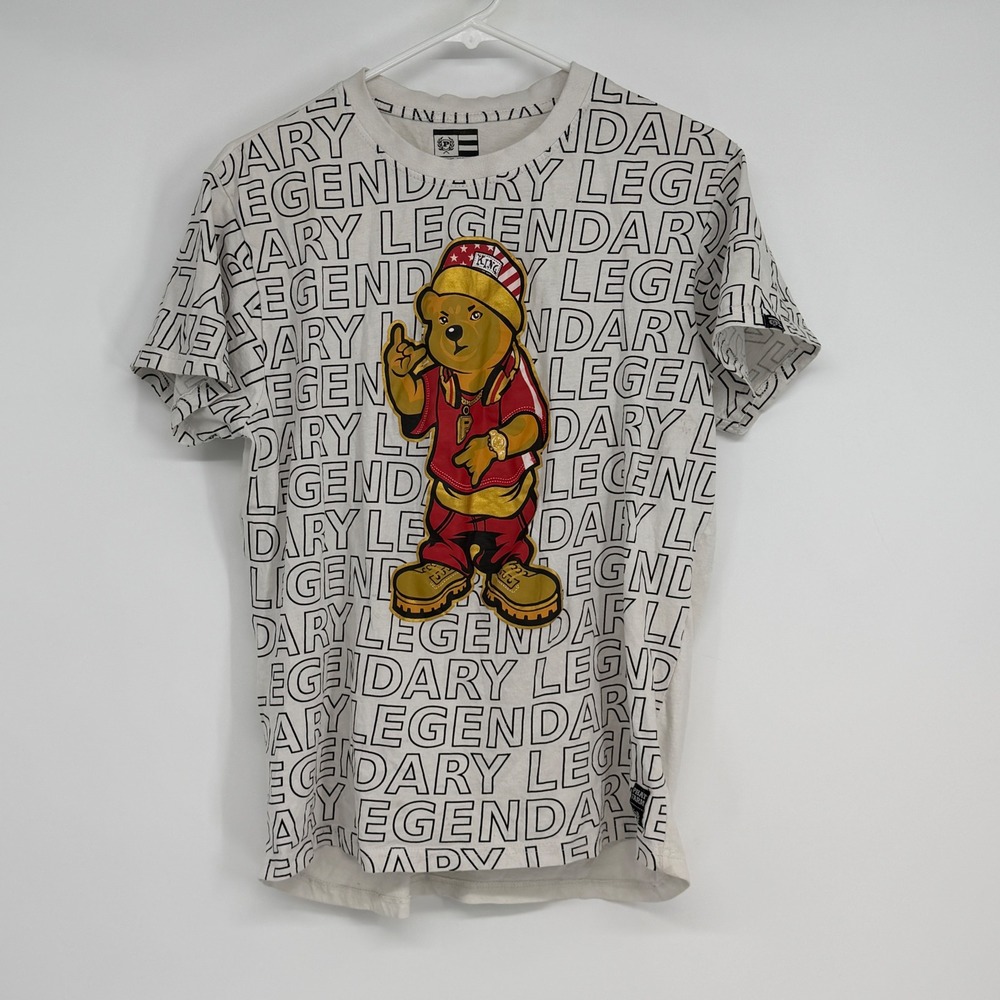 Phat Farm Legendary Bear Graphic Tee Mens Medium Streetwear Y2K